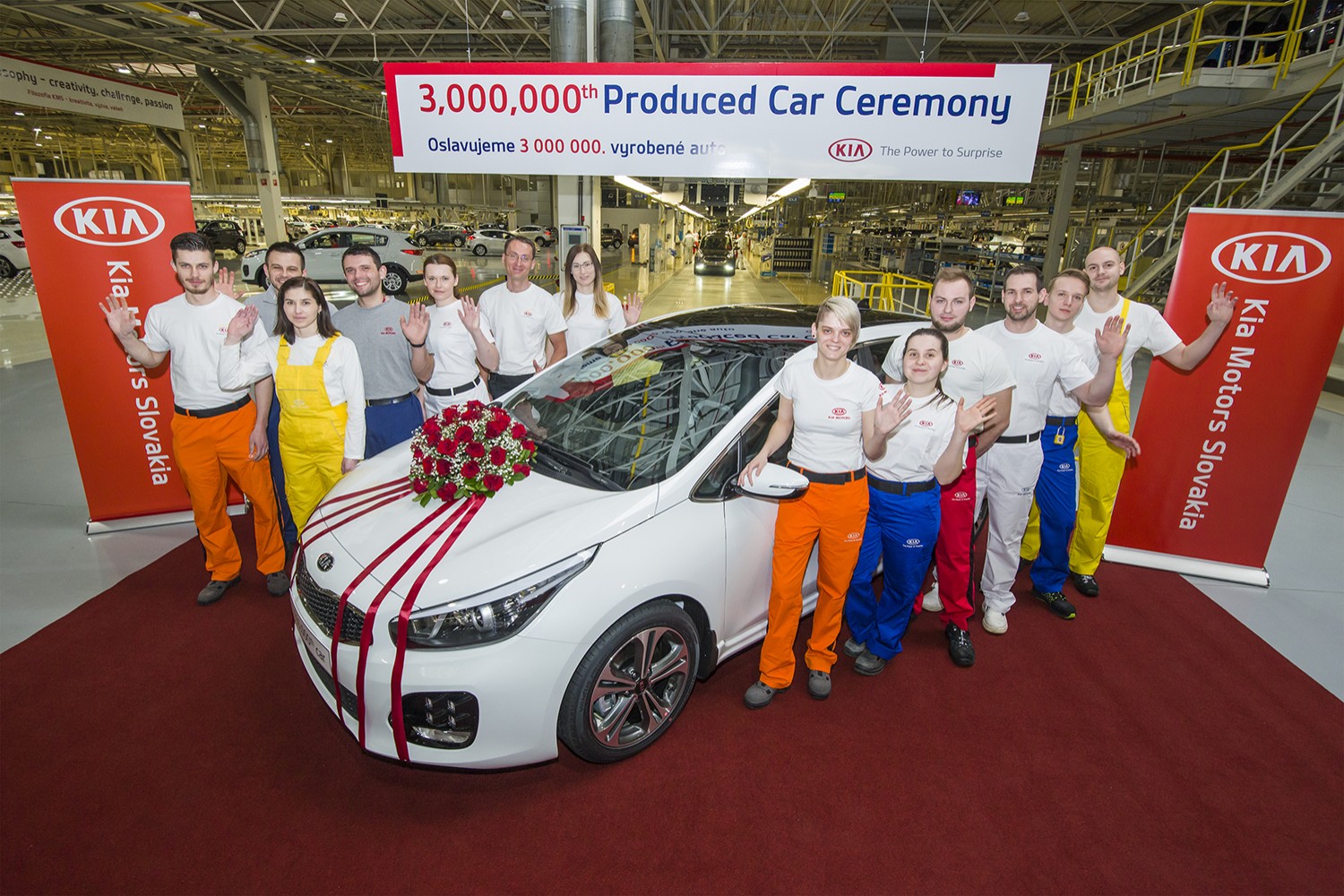 Kia Motors Slovakia s.r.o. Kia Motors builds its three millionth car in Europe